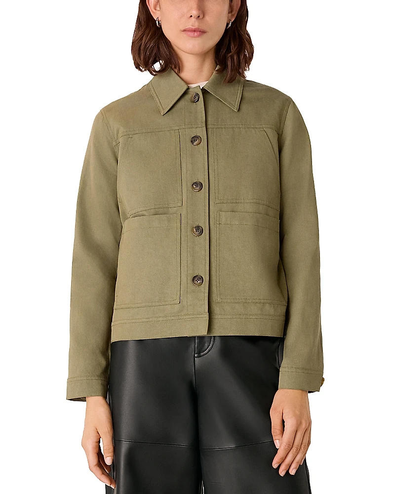 Whistles Mia Four Pocket Button Jacket