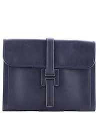 Pre-Owned HERMES Gm Jige Clutch Courchevel