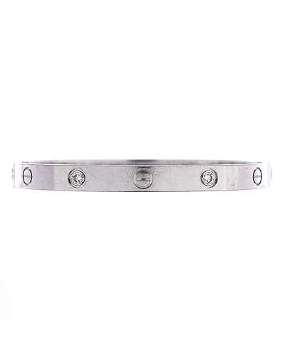 Pre-Owned Cartier Love 4 Diamond Bracelet 18K White Gold and Diamonds