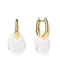 Ana Luisa Kayla Clear Gold Drop Earrings