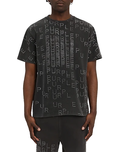 Purple Brand Short Sleeve Logo Print Tee