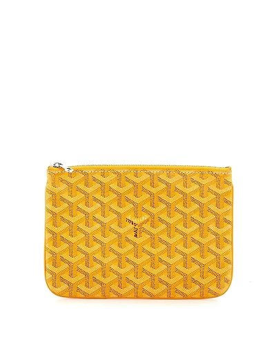 Pre-Owned Goyard Pm Senat Zip Pouch Coated Canvas