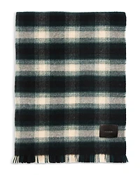 Vince Brushed Merino Double Face Plaid Scarf