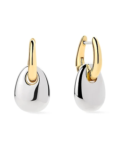 Ana Luisa Kayla Two Tone Gold Drop Earrings
