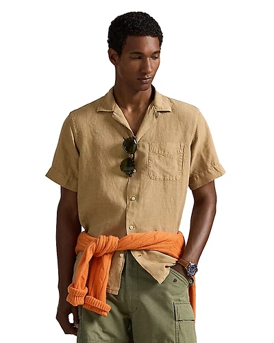 Polo Ralph Lauren Classic Fit Slub Linen Camp Shirt