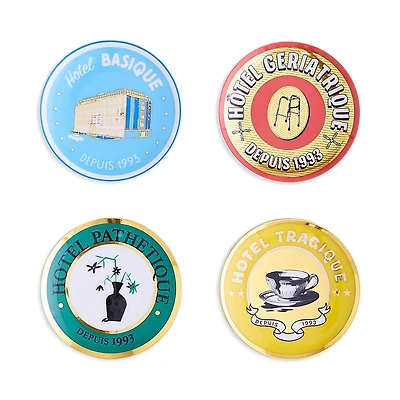 Jonathan Adler Hotel De Reve Coasters, Set of 4