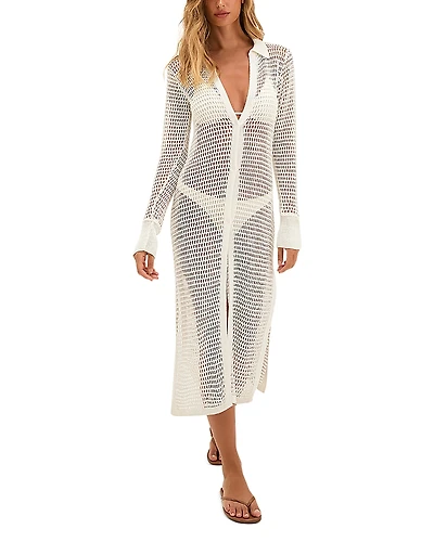 ViX Paula Hermanny Jenne Chemise Swim Cover-Up