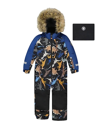 Deux par One-Piece Play Snowsuit Dinosaur - Little Kid