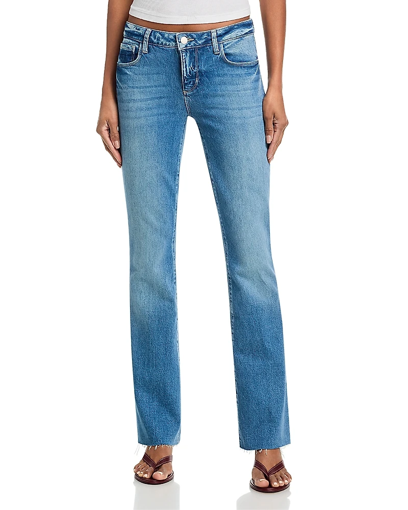 L'Agence Sneeki Low Rise Straight Sneaker Jeans