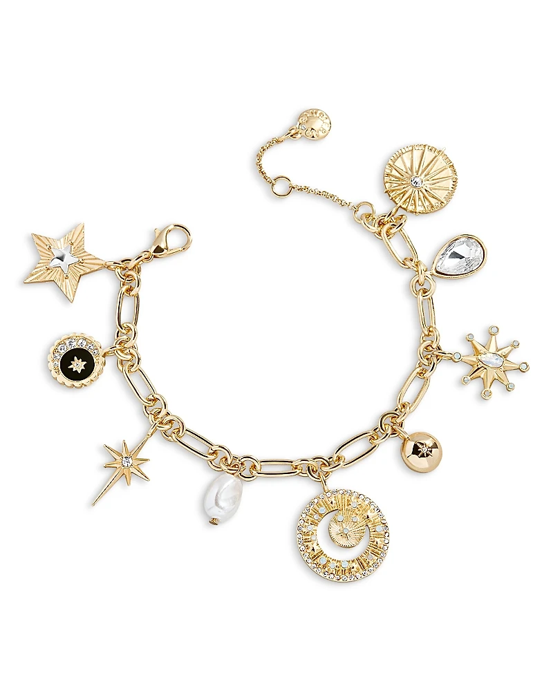 Baublebar Star Power Cubic Zirconia & Imitation Pearl Celestial Charm Bracelet