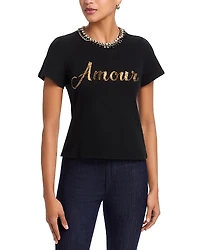 Cinq a Sept Amour Embellished Top