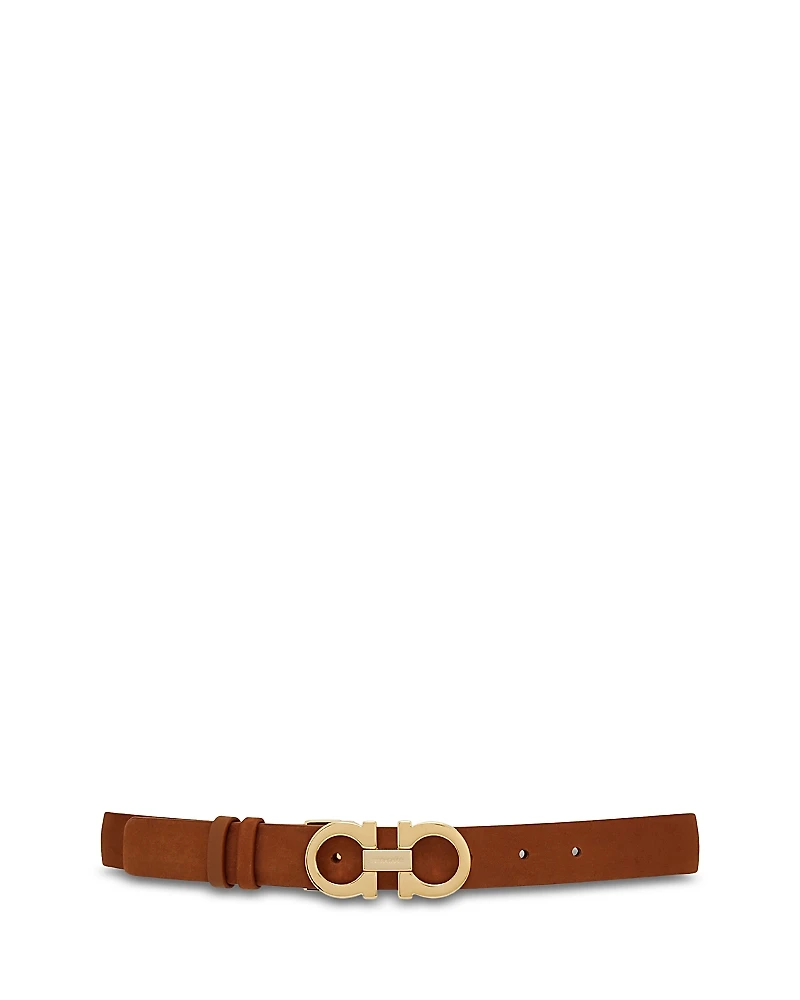 Ferragamo Women's Donna Gancini Nubuck Belt