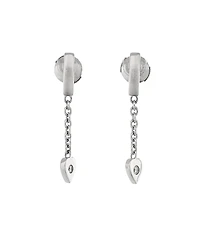 Pre-Owned Cartier Mon Amour Heart Drop Earrings 18K White Gold with Diamonds