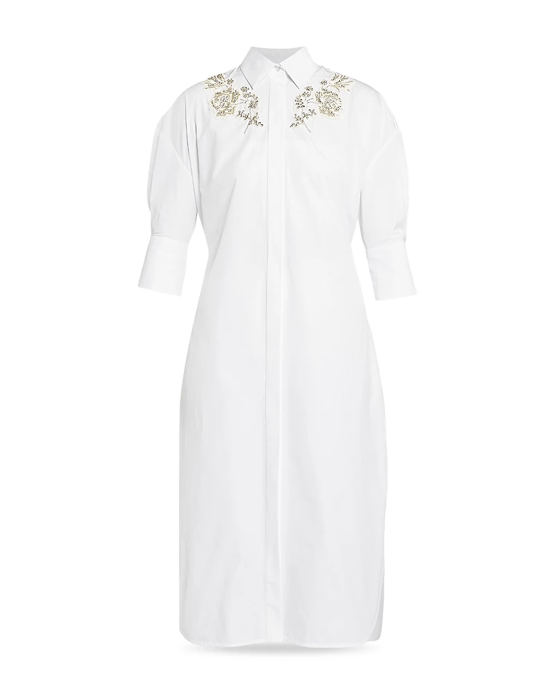 Erdem Short Sleeve Shirt Dress