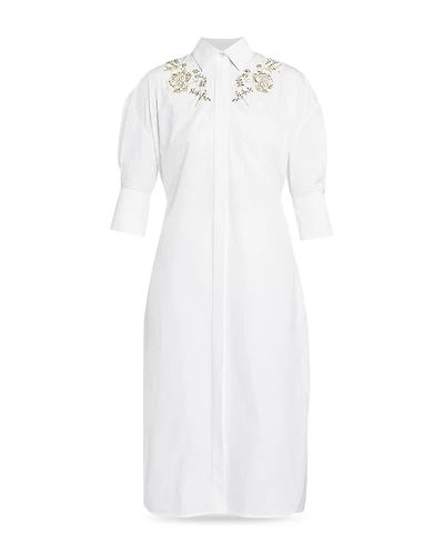 Erdem Short Sleeve Shirt Dress