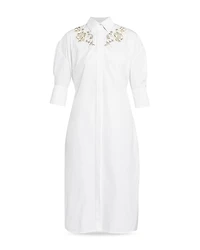 Erdem Short Sleeve Shirt Dress
