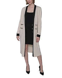 Karl Lagerfeld Paris Contrast Trim Cardigan