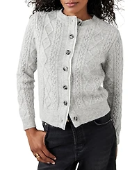 Mint Velvet Women's Cable Knit Wool Blend Cardigan