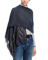 Echo Sequin Border Wrap Scarf