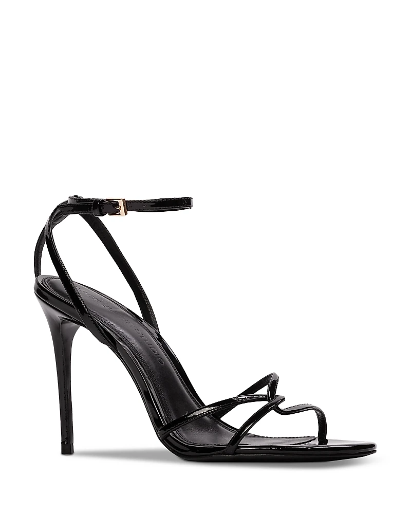 Black Suede Studio Women's Miley 100 Strappy Sandals