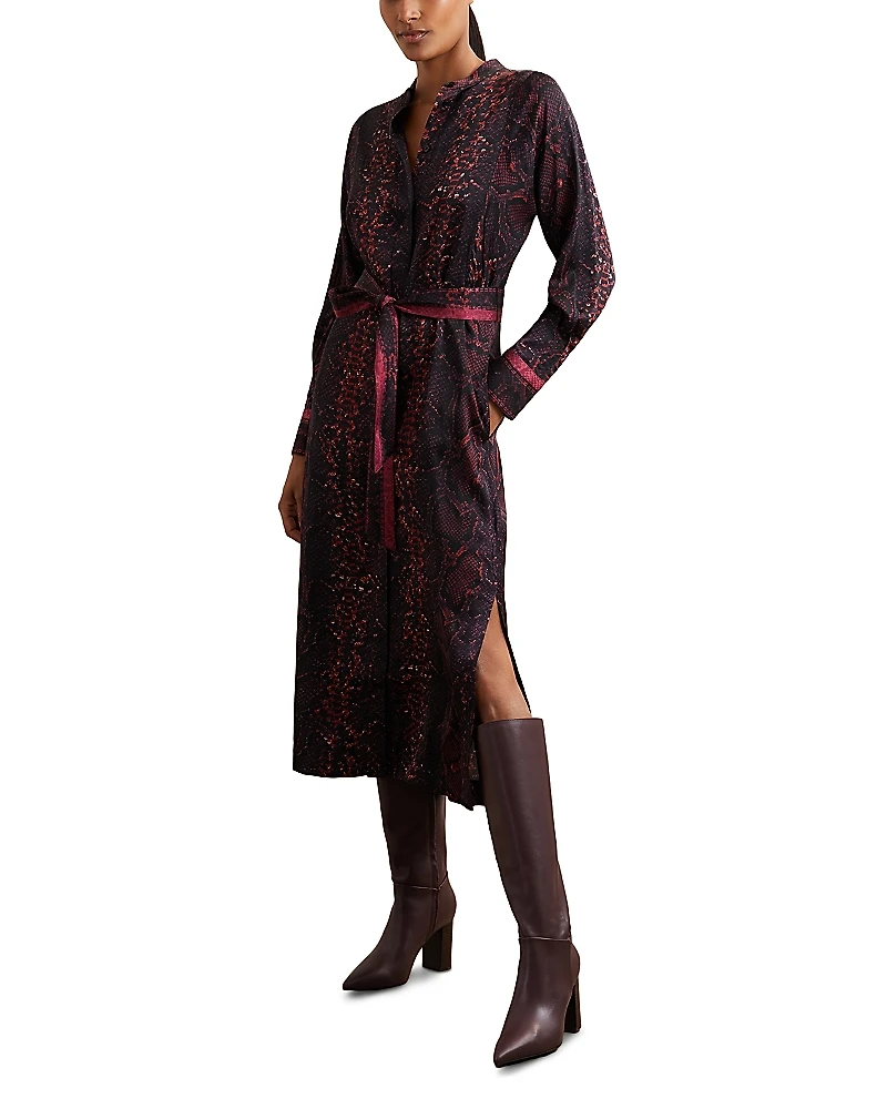 Reiss Belted Midi Dress