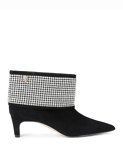 Kurt Geiger London Women's Embellished Fold Over Booties