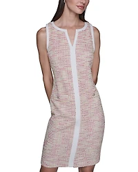 Karl Lagerfeld Paris Tweed Knit Sheath Dress