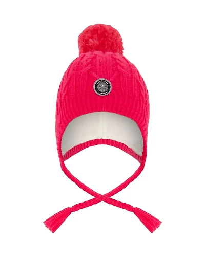 Deux par Girls' Lined Winter Hat with Pompom - Little Kid, Big Kid