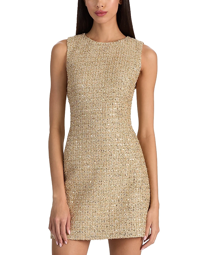 Alice and Olivia Cade Sleeveless Shift Mini Dress
