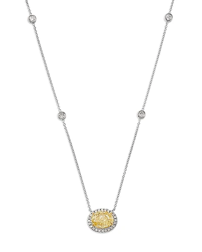 Bloomingdale's Fine Collection Luxe Collection Certified Lab Grown Diamond Pendant Necklace