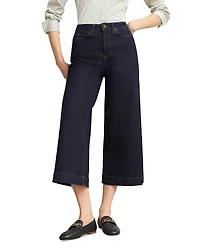 Hobbs London Brinley High Rise Cropped Wide Leg Jeans