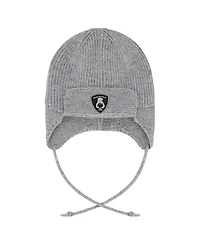 Deux par Unisex Lined Knit Hat with Ears and Strings - Baby