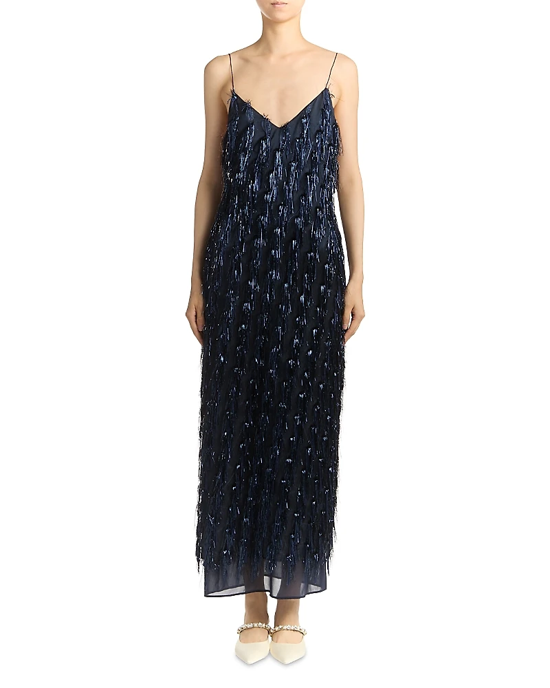 Stella McCartney Lurex Tinsel Slip Dress
