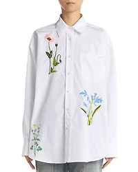 Stella McCartney Flower Embroidered Shirt