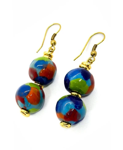 Kazuri Crazy Parrot Earrings