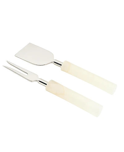 The Collective Home Santo Alabaster Cheese Tools - Set of 2