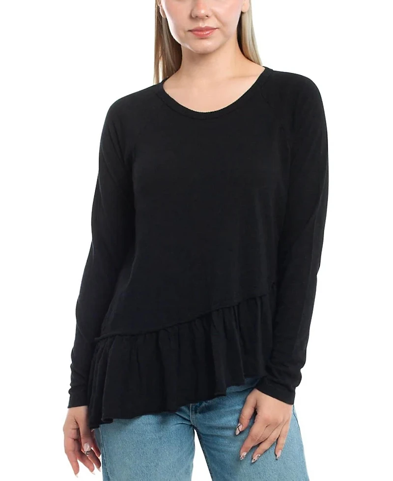 Wilt Clothing Raglan Asymmetric Peplum Hem Tee