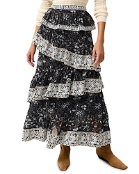 Marie Oliver Paislee Tiered Skirt