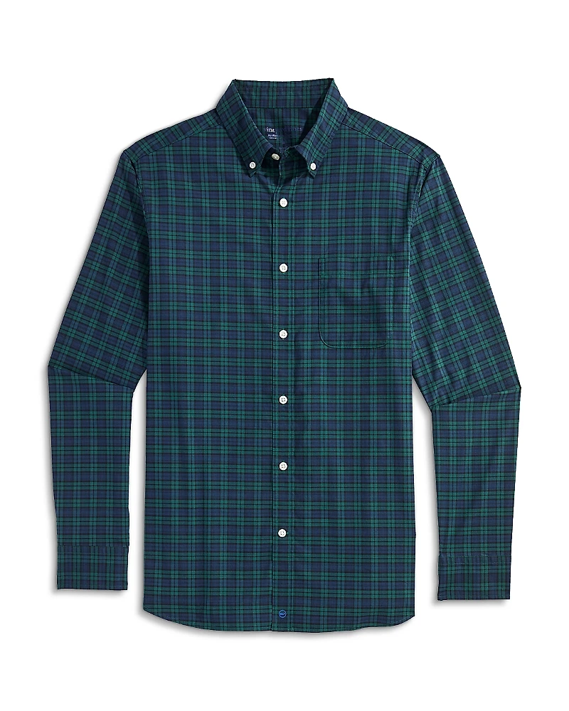 Vineyard Vines Men's Pine Plaid Performance Cotton Shirt