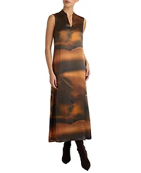 Santorelli Nicole Sleeveless Midi Shift Dress