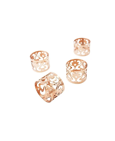 Coppermill Kitchen Cmk Vintage Inspired Copper Napkin Rings, Set of 4