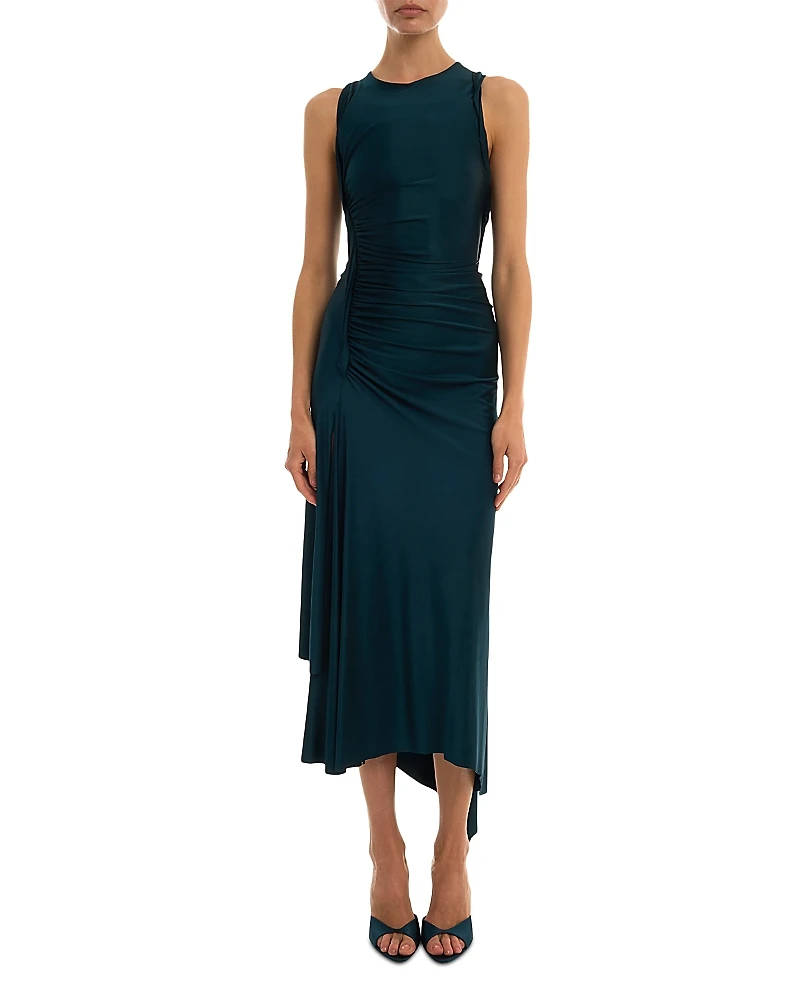 Victoria Beckham Sleeveless Twist Midi Dress