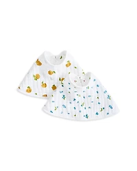 Aden and Anais Unisex Fresh Fruit Muslin Burpy Bibs, 2 Pack