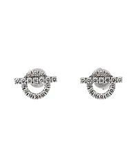 Pre-Owned HERMES Finesse Stud Earrings 18K White Gold and Diamonds