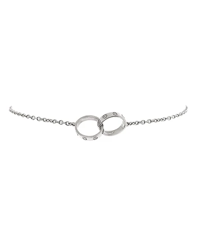 Pre-Owned Cartier Love Interlocking Bracelet 18K White Gold