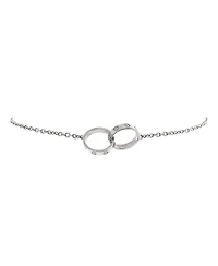 Pre-Owned Cartier Love Interlocking Bracelet 18K White Gold