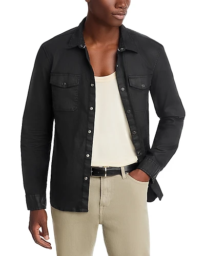 John Varvatos Men's Otto Western Snap Button Shirt