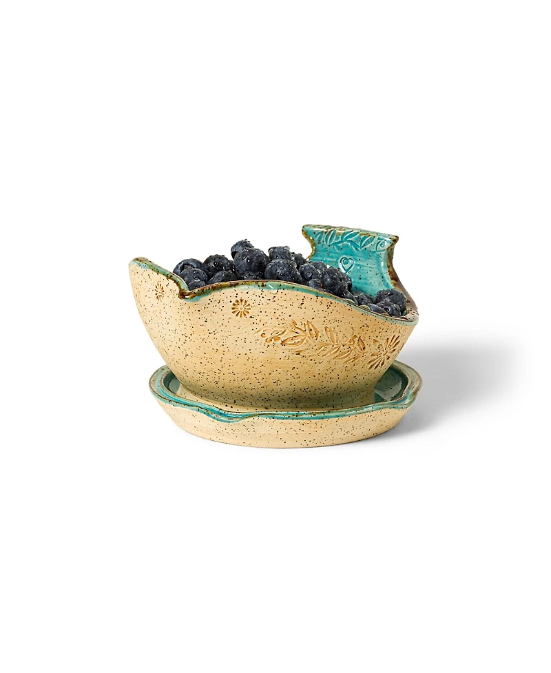Uncommon Goods Bluebird Berry Bowl
