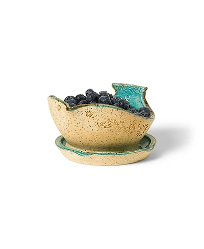 Uncommon Goods Bluebird Berry Bowl