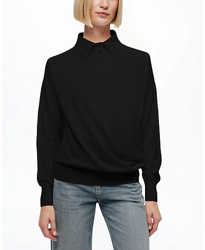 Nocturne Relaxed Polo Knit Sweater